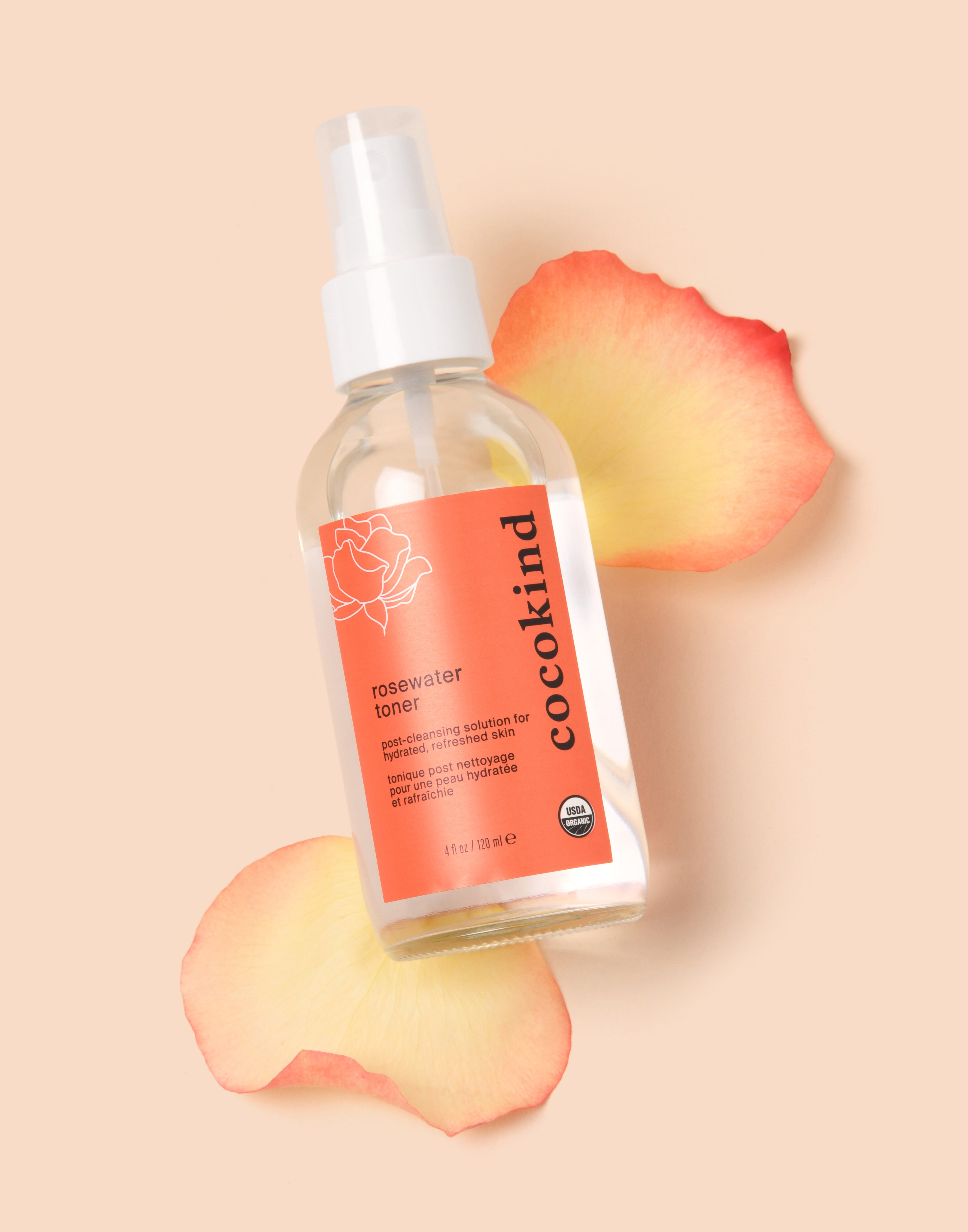 rosewater facial toner - cocokind