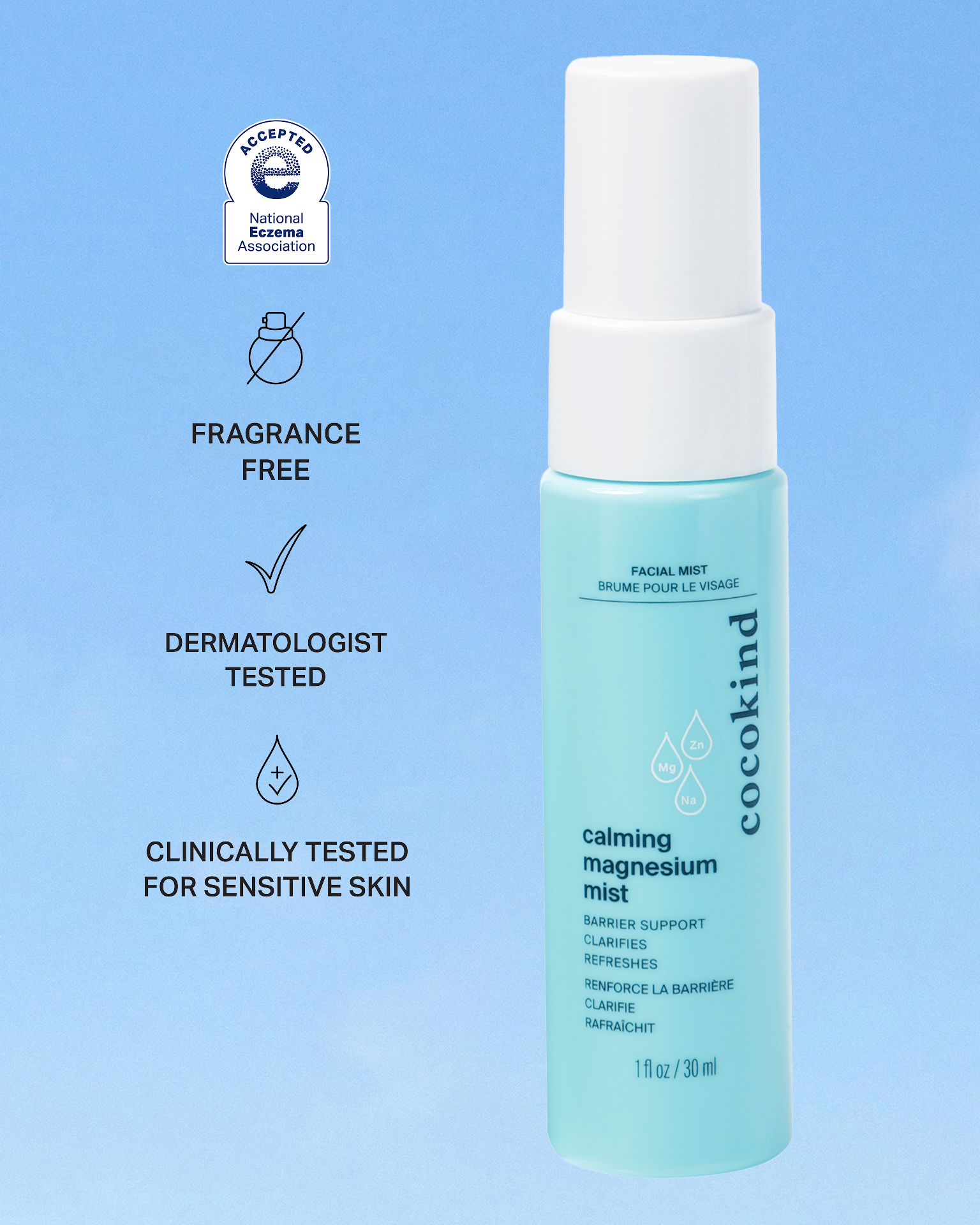 travel-size calming magnesium mist - cocokind