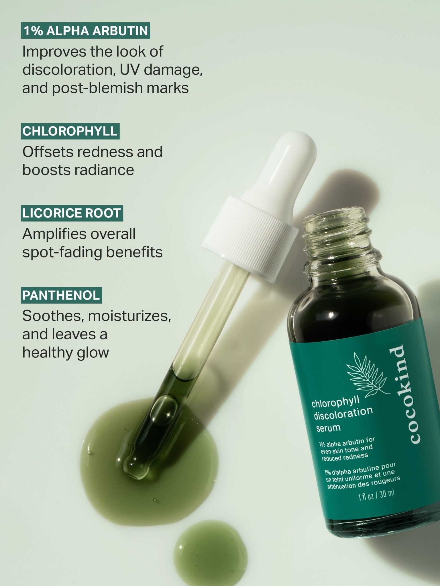 chlorophyll discoloration serum - cocokind