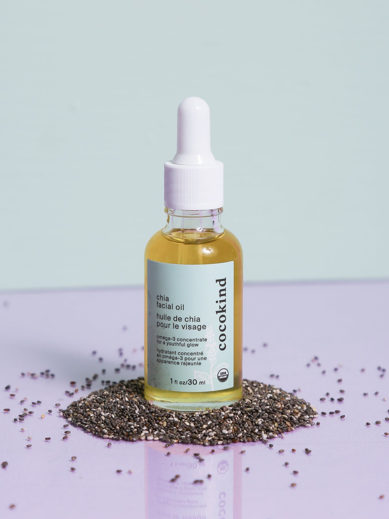 organic chia face oil - cocokind