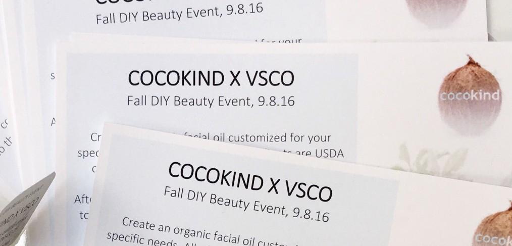 A Look Into Our DIY Fall Beauty Event at VSCO - cocokind