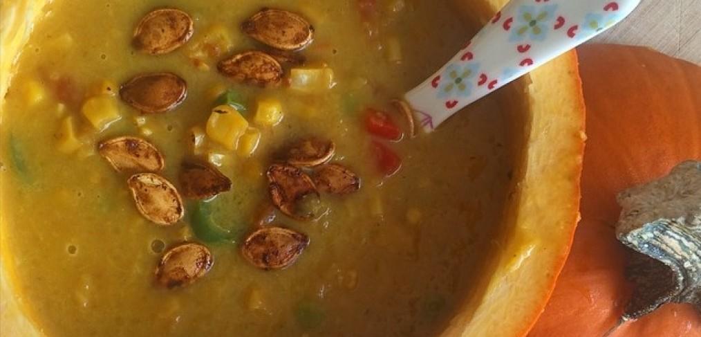 Healthy Eating = Healthy Skin.  Our Perfect Fall Pumpkin Curry Soup Recipe! - cocokind