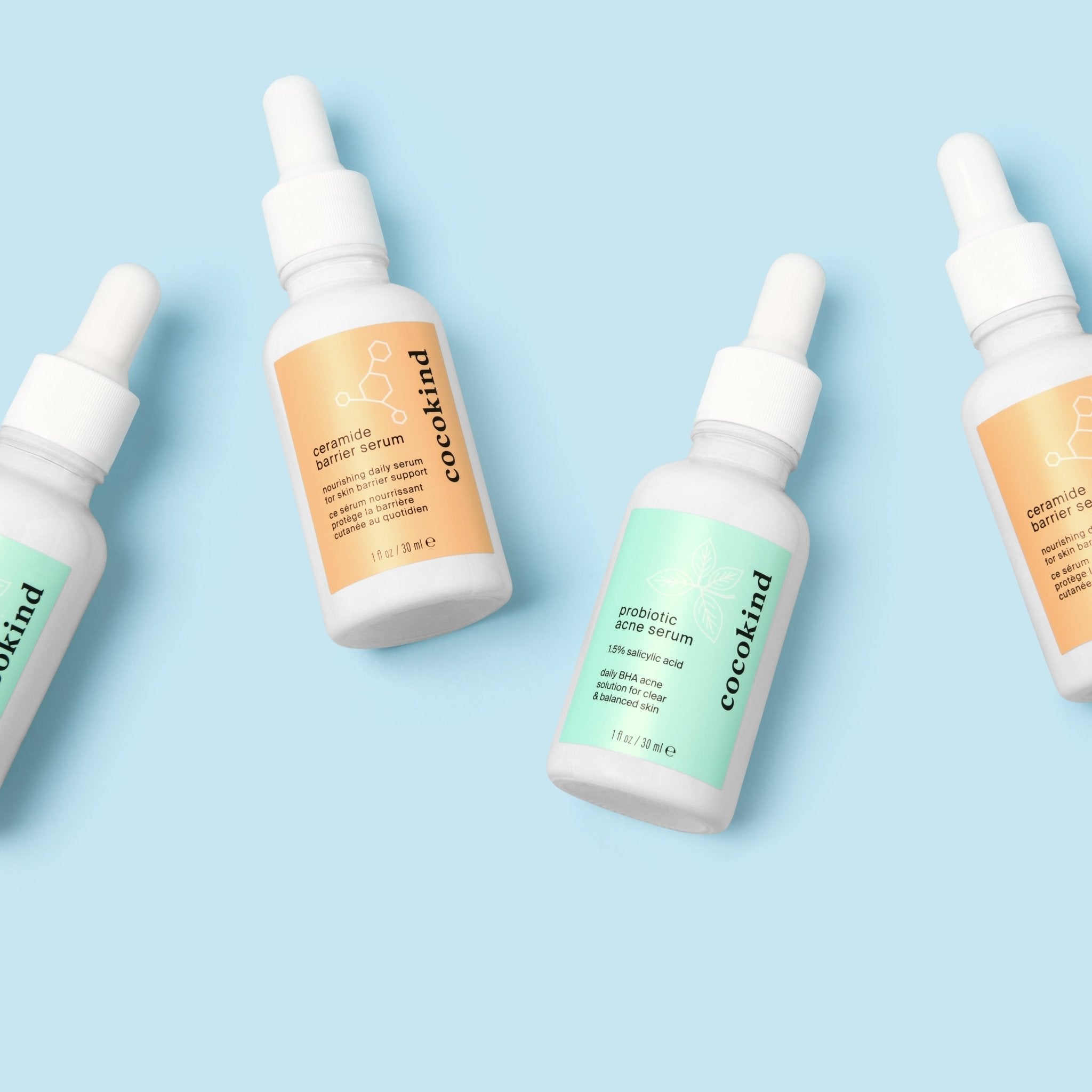 NEW probiotic acne serum and ceramide barrier serum! - cocokind