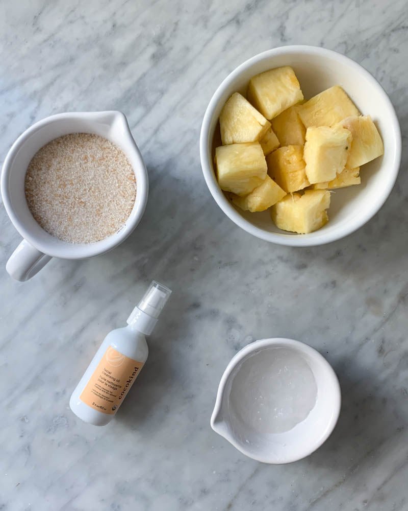 *pineapple body scrub DIY* - cocokind
