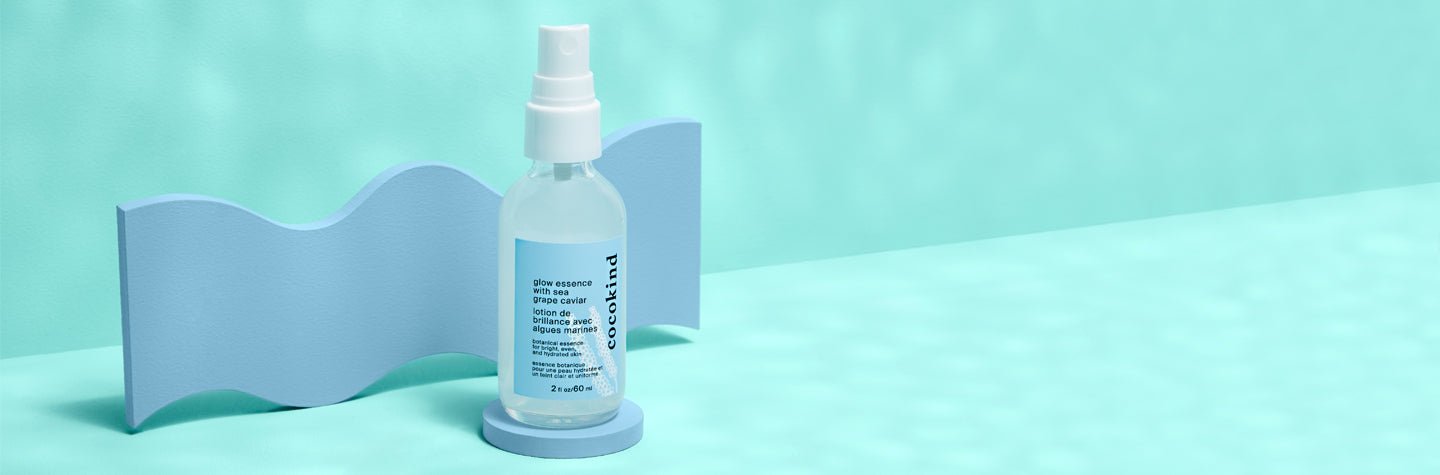 say hello to our *new* glow essence with sea grape caviar - cocokind