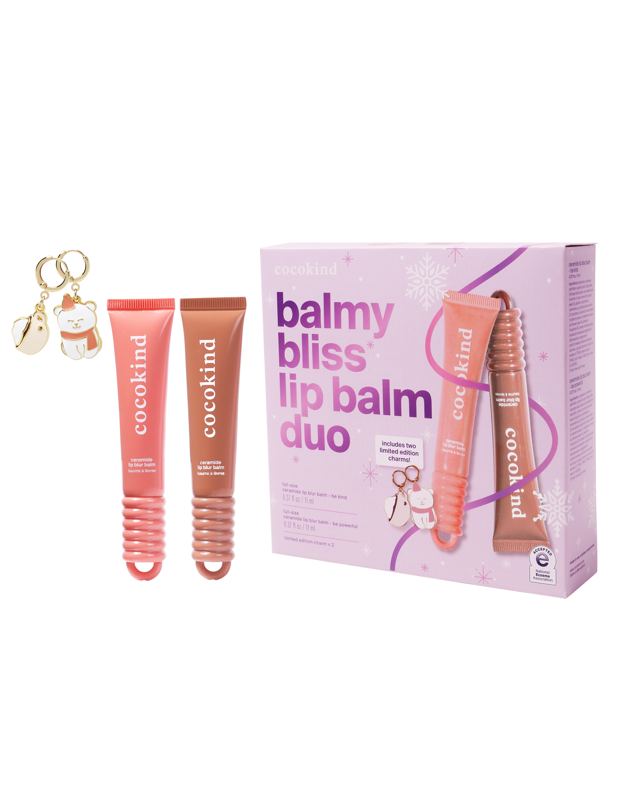 Balmy Bliss Lip Balm Duo Kit with 2 Charms