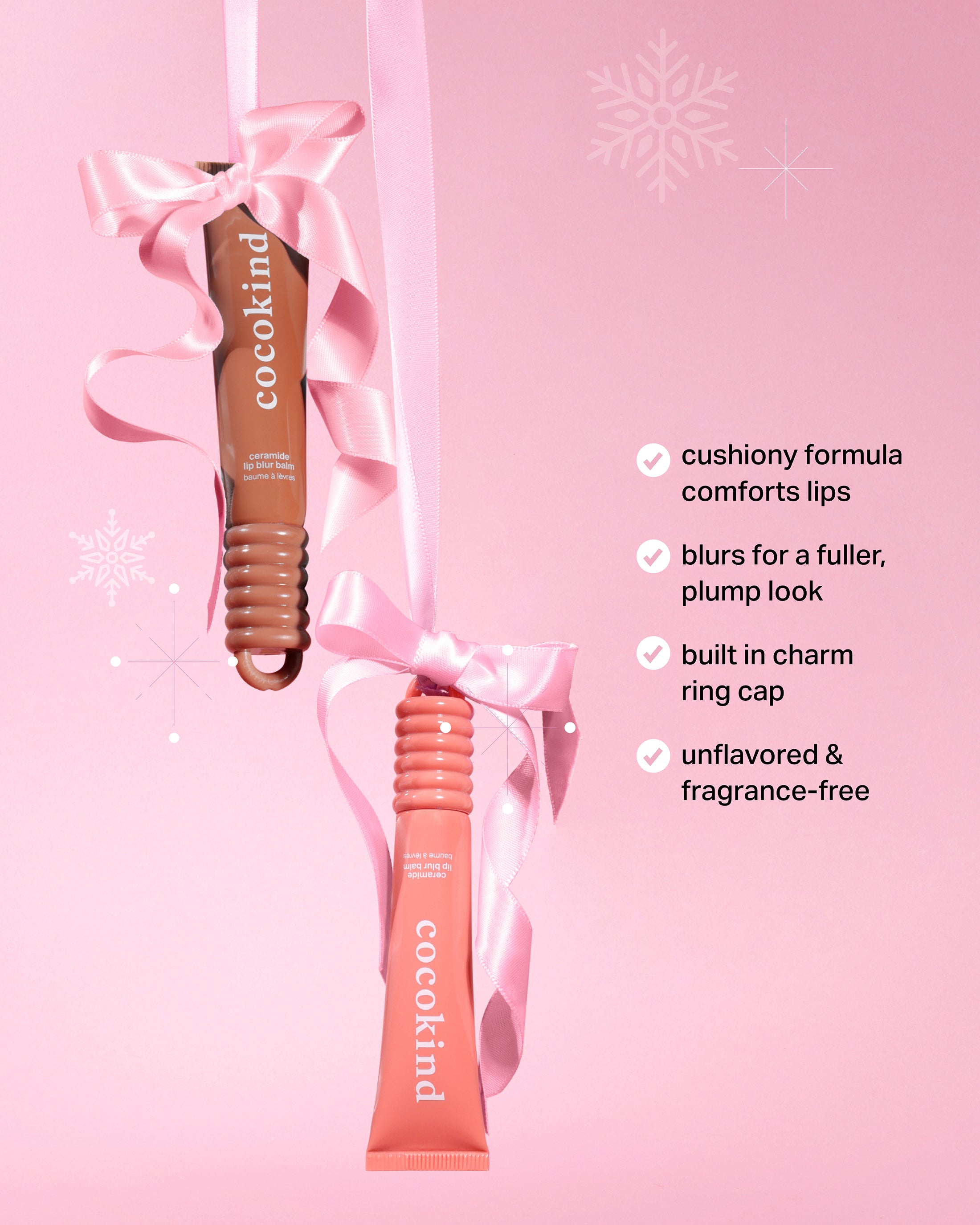 Balmy Bliss Lip Balm Duo Kit with 2 Charms - cocokind