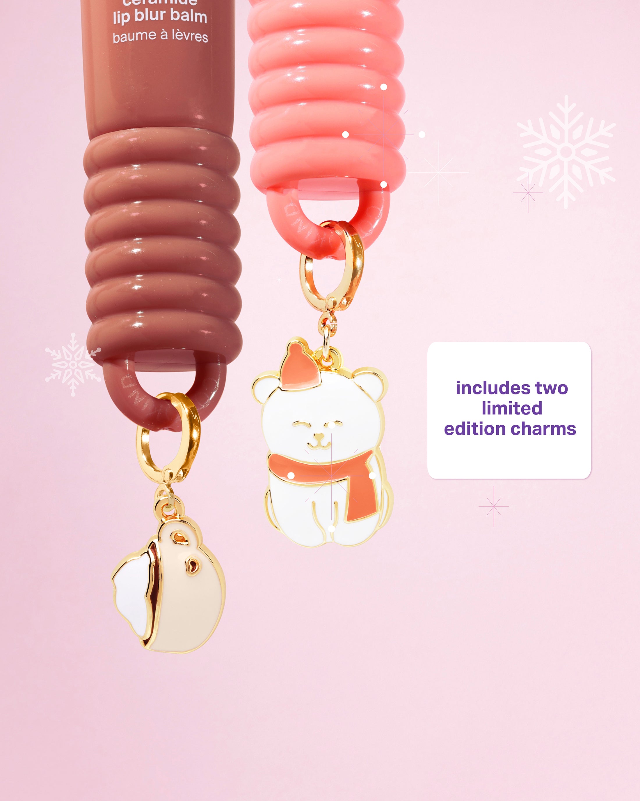 Balmy Bliss Lip Balm Duo Kit with 2 Charms - cocokind