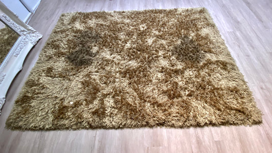 Light Gold Shag Rug - cocokind