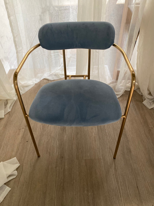 Retro Velvet Dining Arm Chair - cocokind