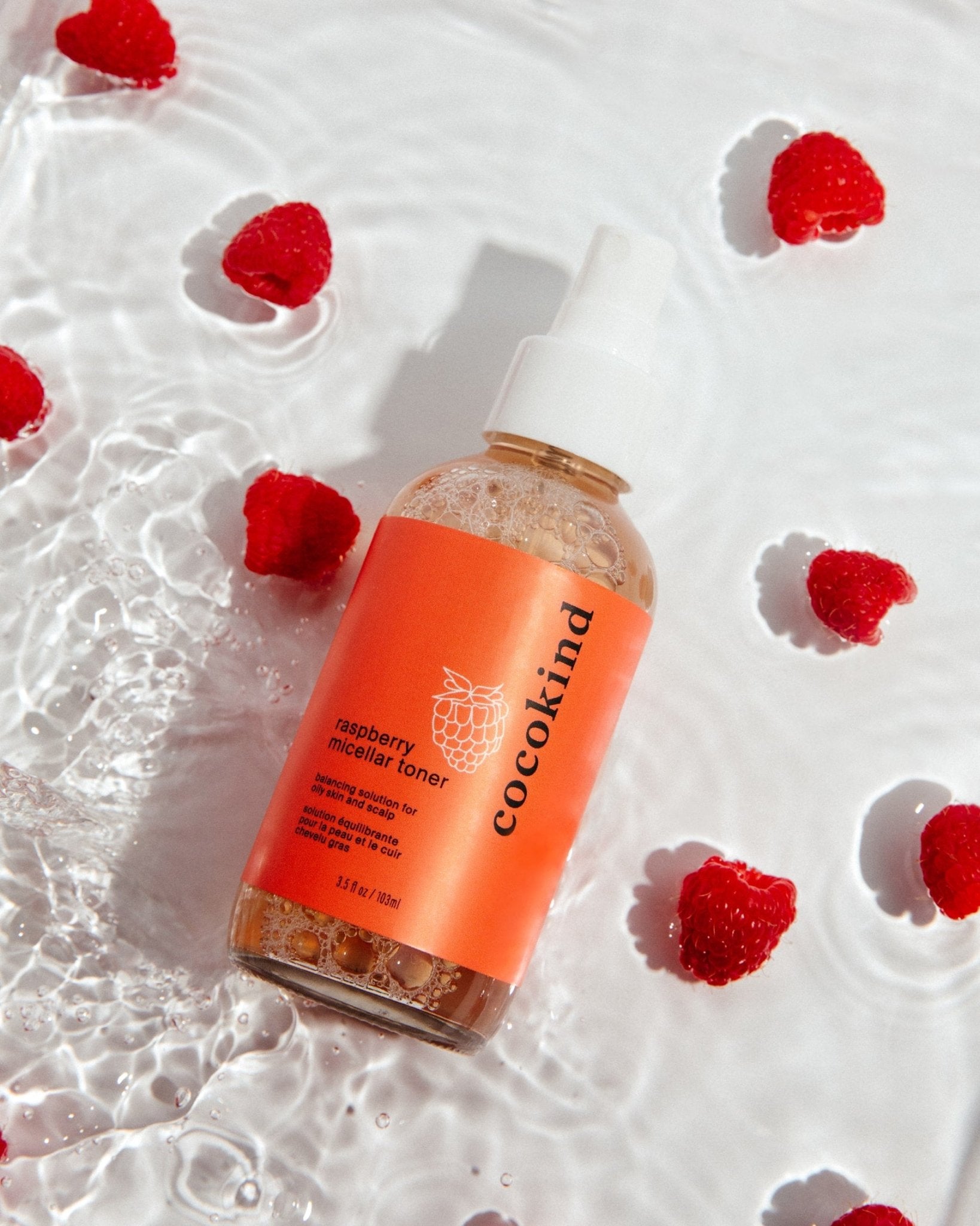 raspberry micellar toner - cocokind